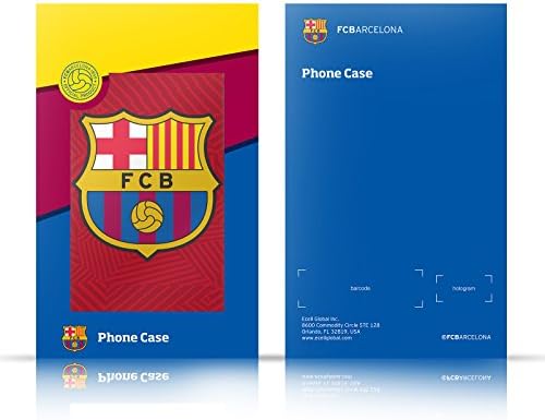 Projetos de capa principal licenciados oficialmente FC Barcelona Glitch Crest Patterns Cheatra Livro da carteira de