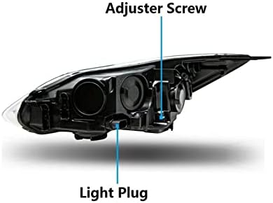 Faróis compatíveis para Ford Focus 2012 2013 2014 Lâmpadas de montagem de lâmpadas do driver Luzes do passageiro Replascement lente