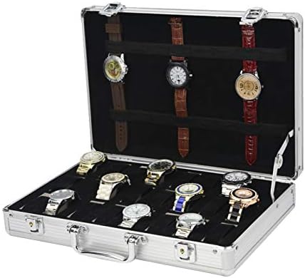 2019 New 24 grades Caixa de relógio de alumínio de 24 grades Caja Relloj Caixa de tempo Caixa de tempo Saat Kutusu Horloge Box