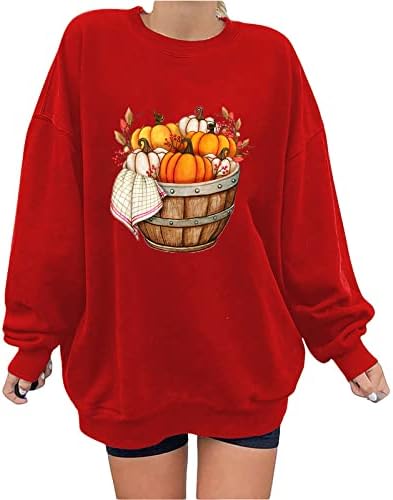 Moletons moletons para girassol da girassol Narhbrg Crewneck Tops gráficos de manga longa Pullover de inverno de outono de grande porte