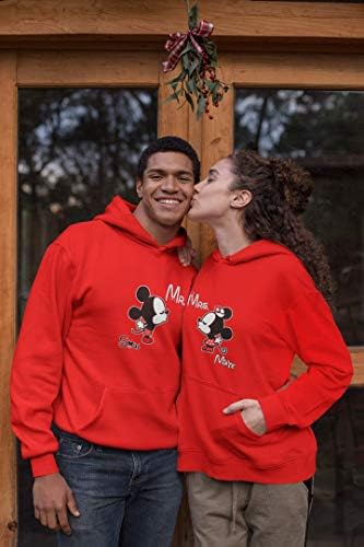 Sra. Mrs. Matching Casy Sirts Casal Hoodies - Alma gêmea recém -casada com capuz