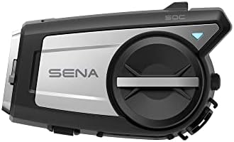 Comunicação de motocicletas Sena 50c e sistema de câmeras 4K e kit Sena 50c Universal Clamp com som de Harman Kardon