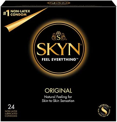 Estilos de vida Skyn ​​original com uma caixa de bolso prateada, não-Latex Polyisoprene Condoms-24