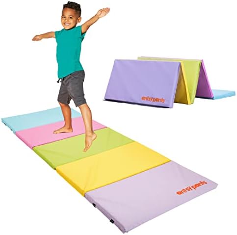 Mat de tapete - tapete de ginástica, tapete de ginástica fácil de limpar, tapete resistente e dobrável para crianças,
