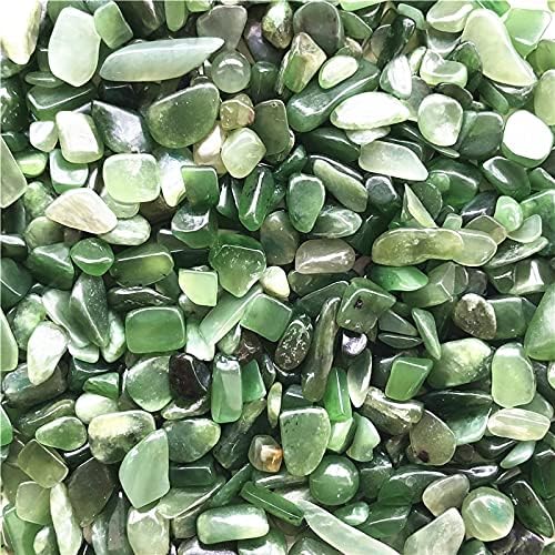 Seewoode ag216 50g 5-7mm verde natural jade jade pedra polida reiki chakra curando cristais de cálculos naturais e minerais