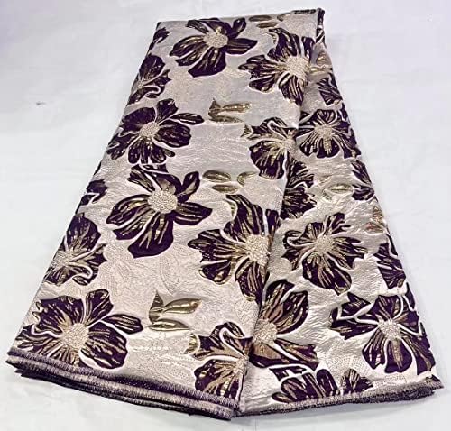 Tecido de renda africana 2023 qualidade nigeriano jacquard brocado tecido dourning renda pano de damasco floral de damasco