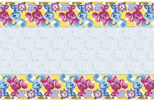 Pistas de azul exclusivas de plástico retangular 54 x 84 I embalando 1 tampa de mesa, multicolor