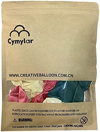 Cymylar 30pcs 10 polegadas de balões verdes escuros de sálvia eucalipto e ouro rosa com creme de areia branca Balões de