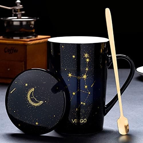 Dodouna Constellation Cup criativo Cerâmica de cerâmica Copo Personalidade de Caneca Trendência Estudante Cúpula de