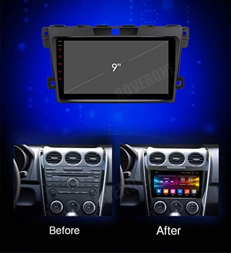 ROVENONE CAR RÁDIO Bluetooth GPS Multimedia Head Unit for Mazda CX7 CX-7 CX 7 2007-2012 com tela de toque Android DSP MirrorLink