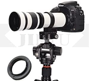 Jintu 420-800mm HD Lente telefoto manual para Nikon SLR D5600 D5500 D5300 D5200 D5100 D3100 D3500 D3400 D3300 D3200 D7500
