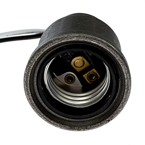 Soquete da lâmpada de tubo de ferro que se encaixa no tubo de ferro de 1/2 polegada