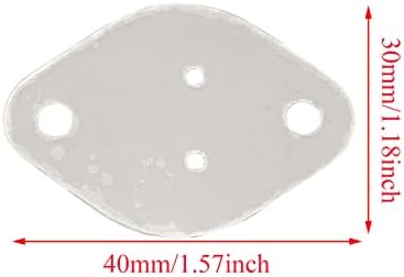PZRT 100pcs to-3pii Folha de isolador de mica de retan2 transparente natural com orifício 20mmx25mmx0.12mm