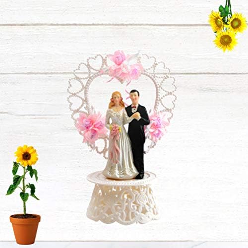 PretyZoom Bolo de casamento Topper Topper noivo bolo de noivo Escultura de casamento Figura