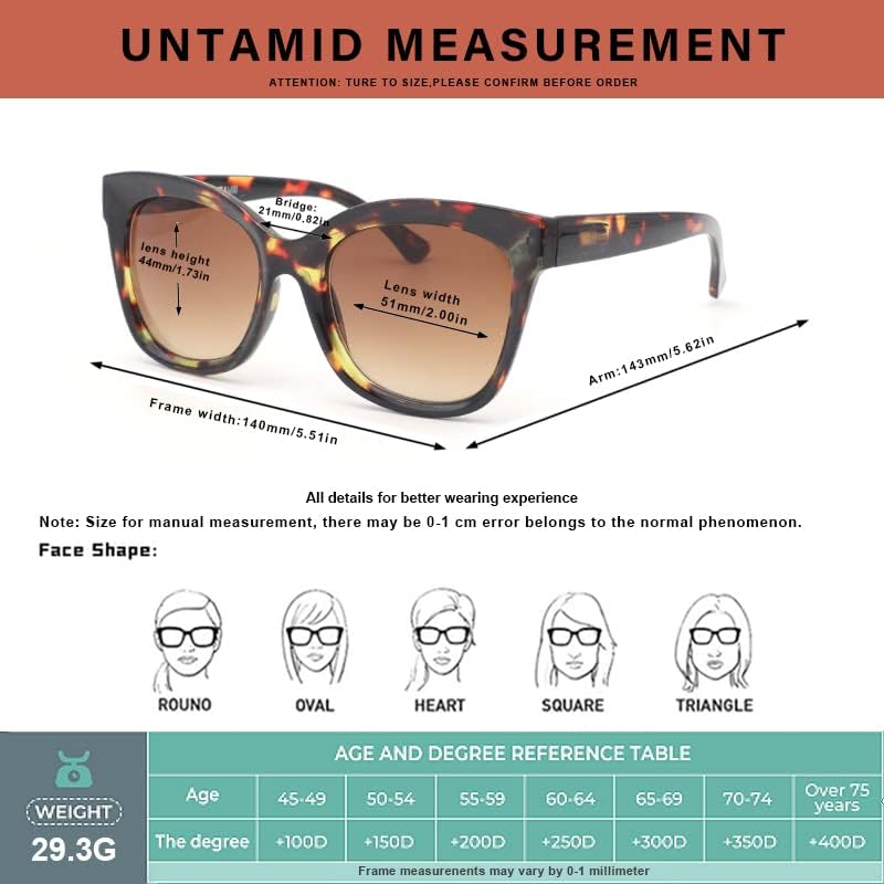 Óculos de sol bifocais não -amidos para homens homens confortáveis ​​de leitura elegante 3 pacote de pacote UV400 Sun