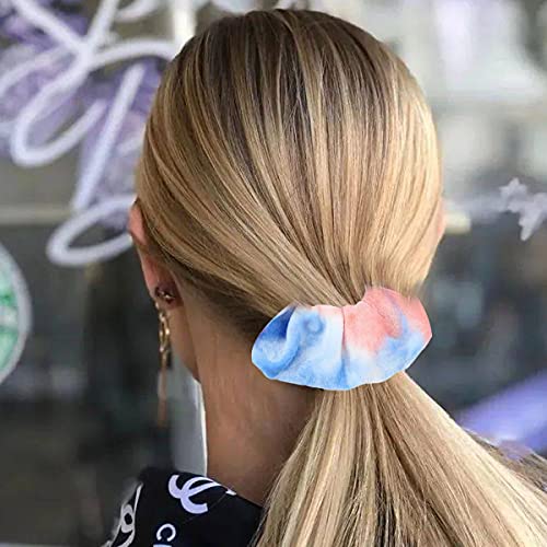 Scruncies de cabelo Madgirlot para meninas, 24pcs Tiía de tinta Scrunchies