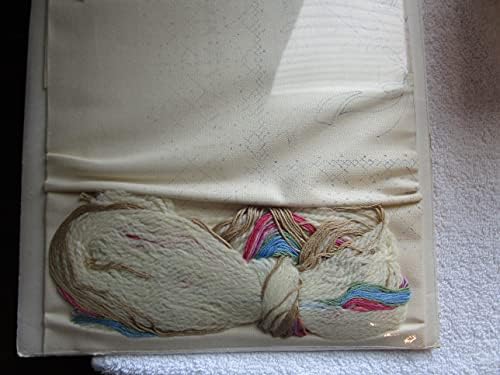 Kit de travesseiro de bordado de buquê de estêncil