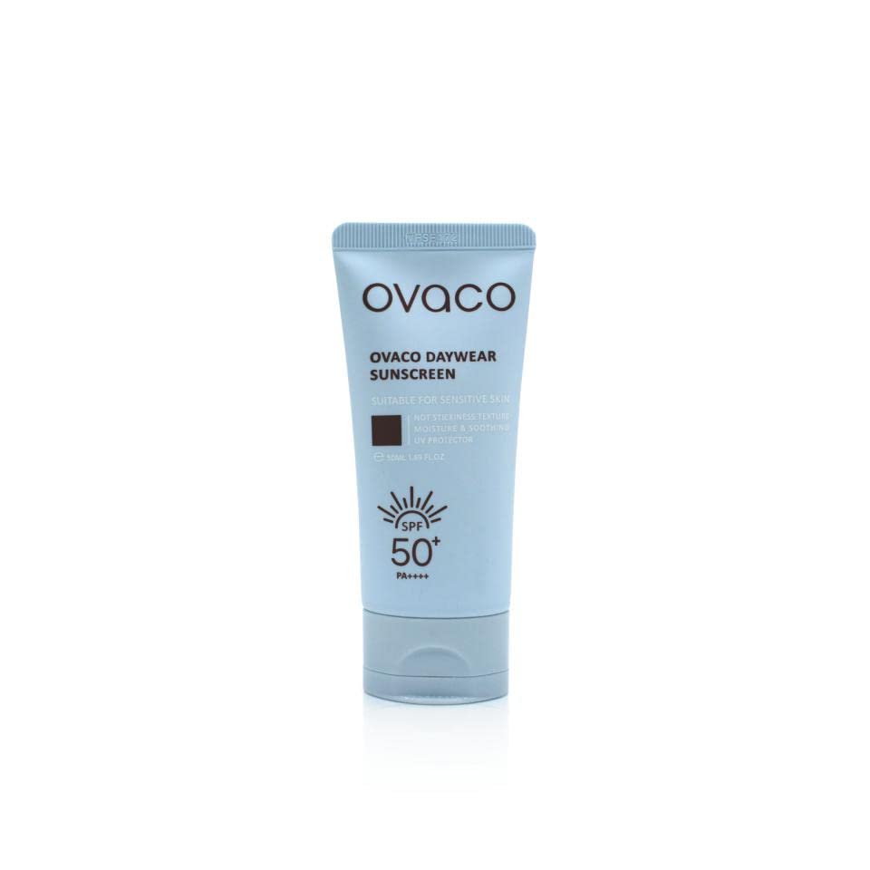 Ovaco Daywear UV Protetor solar Gel SPF 50 ++++ UMIDADE E SOMENTO E SOOTHING, Protetor UV, não textura de viscosidade, Adequado para