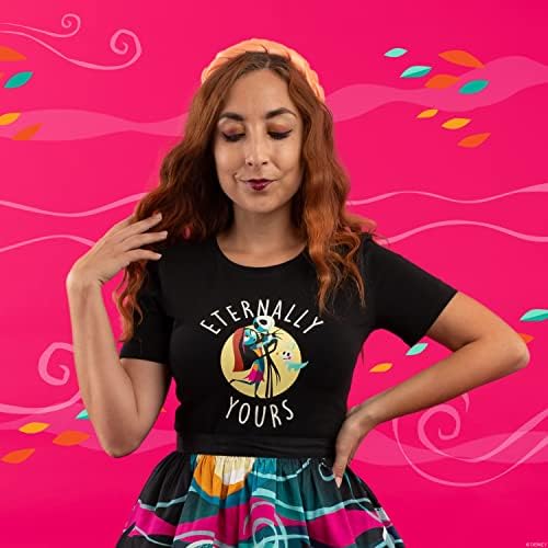 LoungeFly Stitch Shoppe Disney Nightmare antes do Natal: Eternamente sua Ariana Top, tamanho 1xl