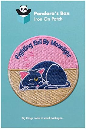 Patch Luna Cat | Ferro em | Costurar | Apliques | Bordado | DIY | Para jaquetas, camisas, mochilas | Sailor Moon Witch Pink…
