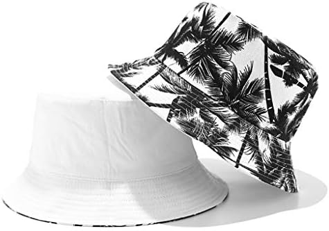 Moda Visor Hat Ladies Mulheres e homens Chapéu de verão feminino para acampar Print Canvas Dois lados ao ar livre Capéu de chapéu