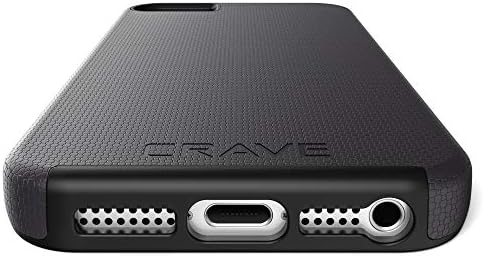 Crave iPhone SE [] Caso, caixa de proteção de guarda dupla para iPhone 5/5s / SE - Black