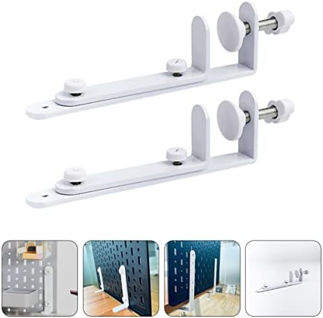 Anguely 2pcs pegboard gancho de gancho de gancho pegboard cabides trava metal