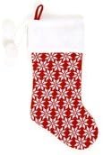 DDI 2127642 Knit Christmas Stocking com Pom Poms - Caso de 36