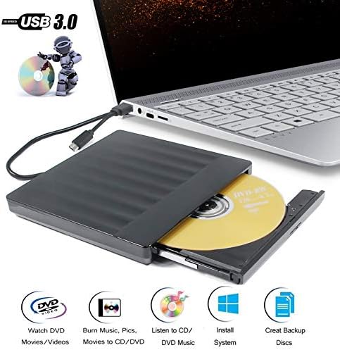 Vale do Sun Portable Externo DVD CD Burner Player Drive, para Lenovo Yoga 940 C940 C740 730 920 S940 X1 630 Livro C930 640 A940