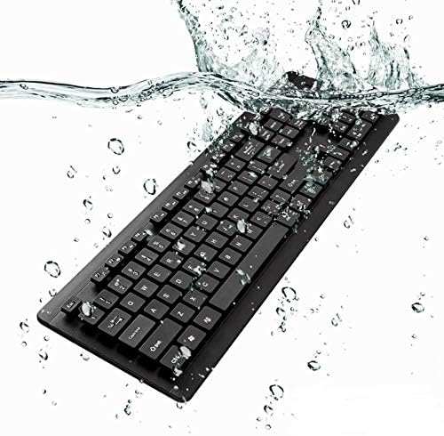 Teclado de ondas de caixa compatível com Acer Aspire 5 - Aquaproof teclado USB, teclado USB de água à prova d'água lavável