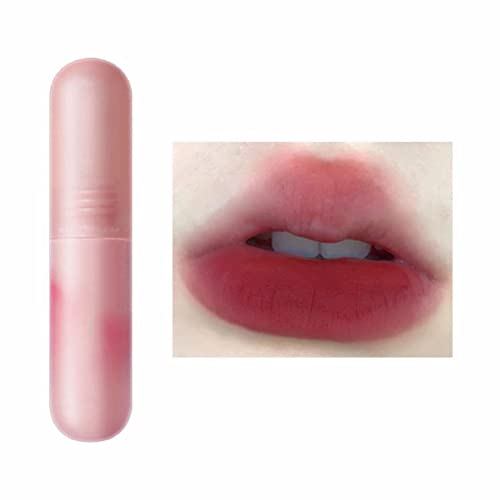 Xiahium Kids Lip Gloss natural Bullet de cor pequena cor pequena cor de ovo de argila de veludo Lip Glaze Lip Gloss Student