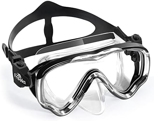 Freela Kids Snorkel Mask por 6-14, óculos de proteção com cobertura do nariz, sem vazamento anti nevoeiro para natação,