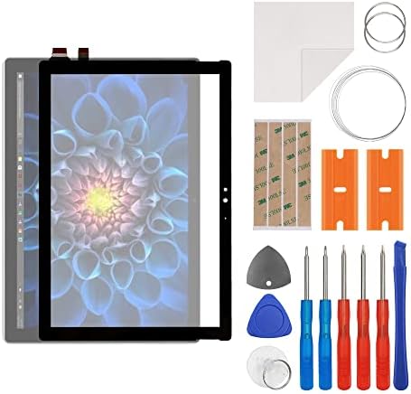 Swark Tela Front Vidro Externo Painel Lens Substituição +OCA Compatível com o Microsoft Surface Pro 4 1724 V1.0 12.3 Com o kit de