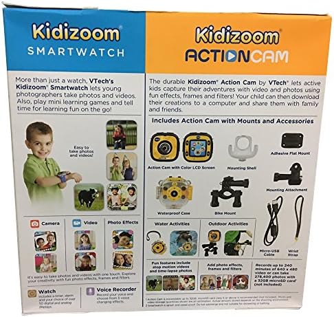 VTech Kidizoom SmartWatch mais pacote de came de ação para meninos