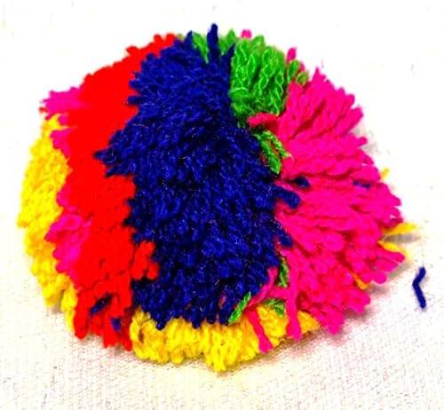 Artes artesanato multicolor pompoms lot lot bola diy tobo indiano, boho, decoração de casa, festa, dança do ventre, decoração