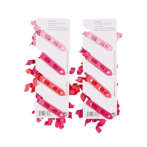 Docare para 8 pcs cabelos barrettes clipes plástico sujeira self -garoto meninas acessórios de cabelo colorido colorido