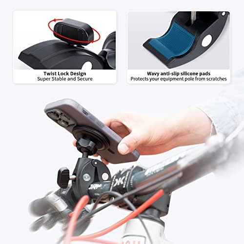 Acessórios magnéticos de montagem do suporte para telefone: Equipamento de fitness ginástica guidão de motocicleta, bicicleta de exercício,