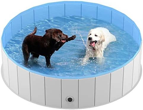 Piscina de cães dobráveis ​​Niubya, piscina de cães de plástico duro dobrável, banheira portátil para animais de estimação