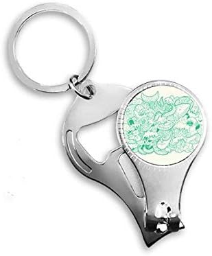 Sea Wave Fish Shark Art Deco Gift Fashion Nipper Ring Ring Key Chain Bottle Operador Clipper