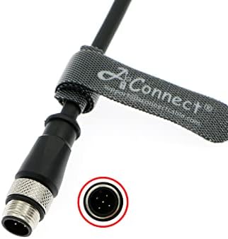 ACONNECT M12 A CÓDIGO 5 PIN MASCO STELECTION CONECTOR CABO ELÉTRICO DE AVIAÇÃO para câmera industrial 5m/16,4ft