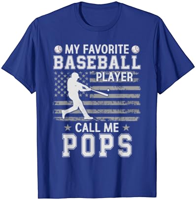 Meu jogador de beisebol favorito me chama de camiseta de bandeira americana pops