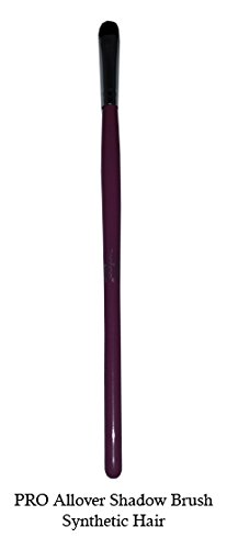 Tootloo Professional High Pro Allover Shadow Brush Bristles sintéticos de 2 tons de madeira preta de 6 . Para sombra