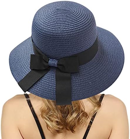 Sun Hat Hat Womens Verão Protetor solar Chapéus de balde casual Chapéus solares rolam uma largura BRIM Viagens ao