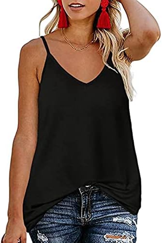 Camiseta da blusa para meninas adolescentes de verão sem mangas 2023 roupas de moda v algodão de pescoço de algodão largo tshirt c0