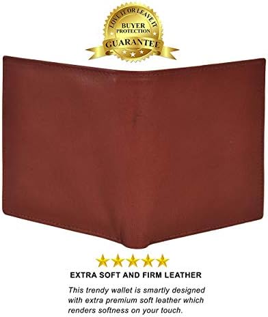 Carteira de Hipster Bifold de Leatherboss com 13 slots de cartão de crédito