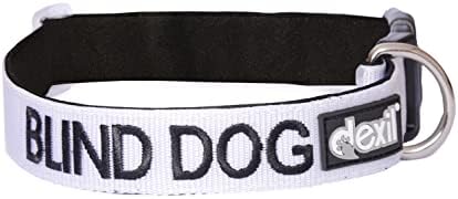 Alerta de alerta codificado de cor branca de cachorro cego