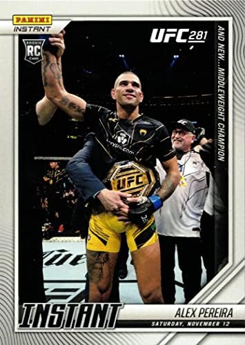 2022 Panini Instant UFC 139 Alex Pereira Rookie Card - apenas 784 Made!