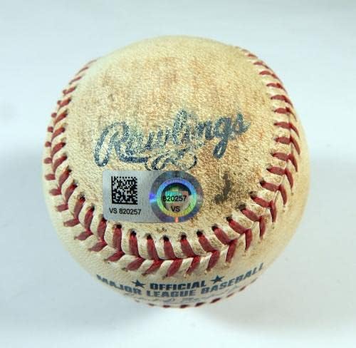 2021 Game Rockies do Washington Nationals usou beisebol cinza Raimel Tapia Ball - Game usado Baseballs