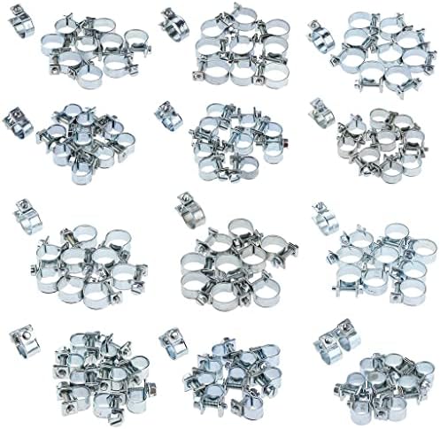 Petsola 20pcs/conjunto de clipes de mangueira, grampos, 6-10 mm de diâmetro, fixadores de aço inoxidável