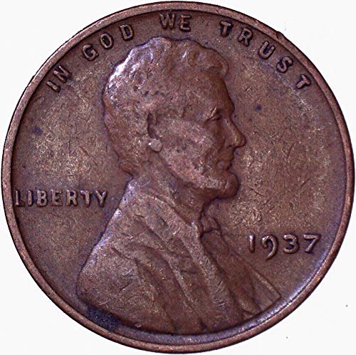 1937 Lincoln Wheat Cent 1C muito bom